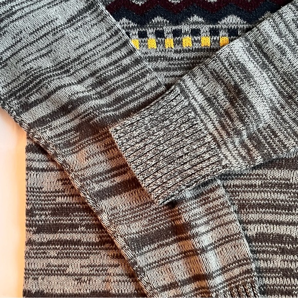 Urban Pipeline Large Cotton Blend Longsleeve Sweater Blue/Grey & Accent Pattern - Picture 4 of 15